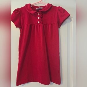 Little English Vibrant Red Casual Dress